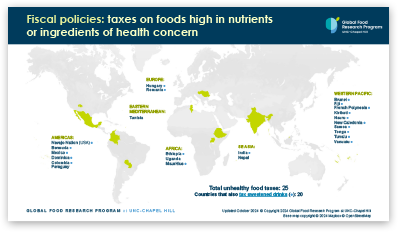 Thumbnail image of food tax world map